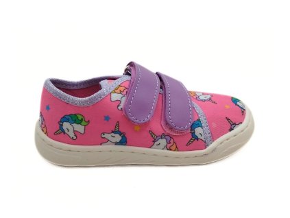 EF barefoot plátenky pro holky jednorožci unicorn jaro léto do tělocvičny Beny Shoes 8