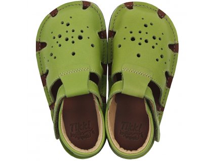 Tikki Aranya Barefoot sandále Lime Leather 4