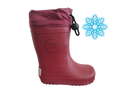 Holínky 0904! Barefoot bordeaux winter