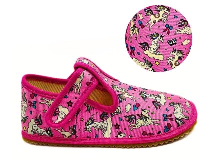 Bačkory Beda Barefoot CRAZY UNICORN pro holky Beny Shoes 15