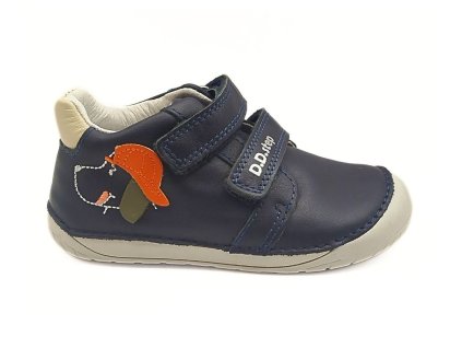 D.D.step kožené pejsek modrý (S070 61533) barefoot Beny Shoes 26