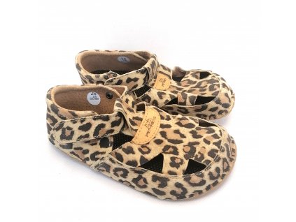 Pegras sandále barefoot BF20 leopard pro holky Beny Shoes