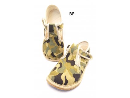 Beda vojenská army pro kluky bačkory papuče přezůvky barefoot Benyshoes BF 060010 W BF