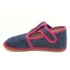 Beda barefoot bačkory BF Slim úzké Pink denim pro holky Beny Shoes 10