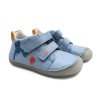 DD step S073 51696 barefoot celoročky modré s drakem pro kluky Beny Shoes