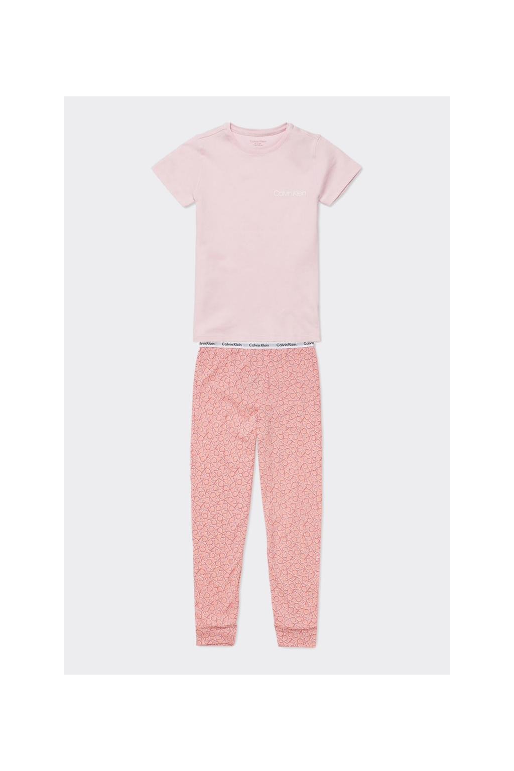 PRO DĚTI! Calvin Klein pyžamo Girls-světle  růžové