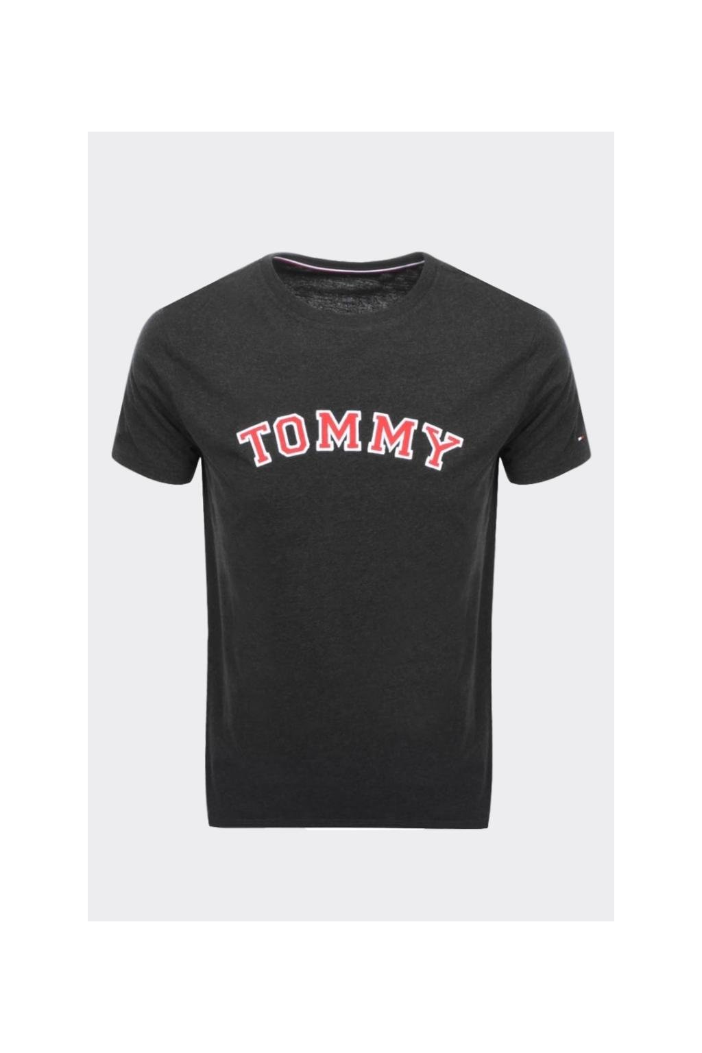 Tommy Hilfiger Tričko pánské - tmavě šedé