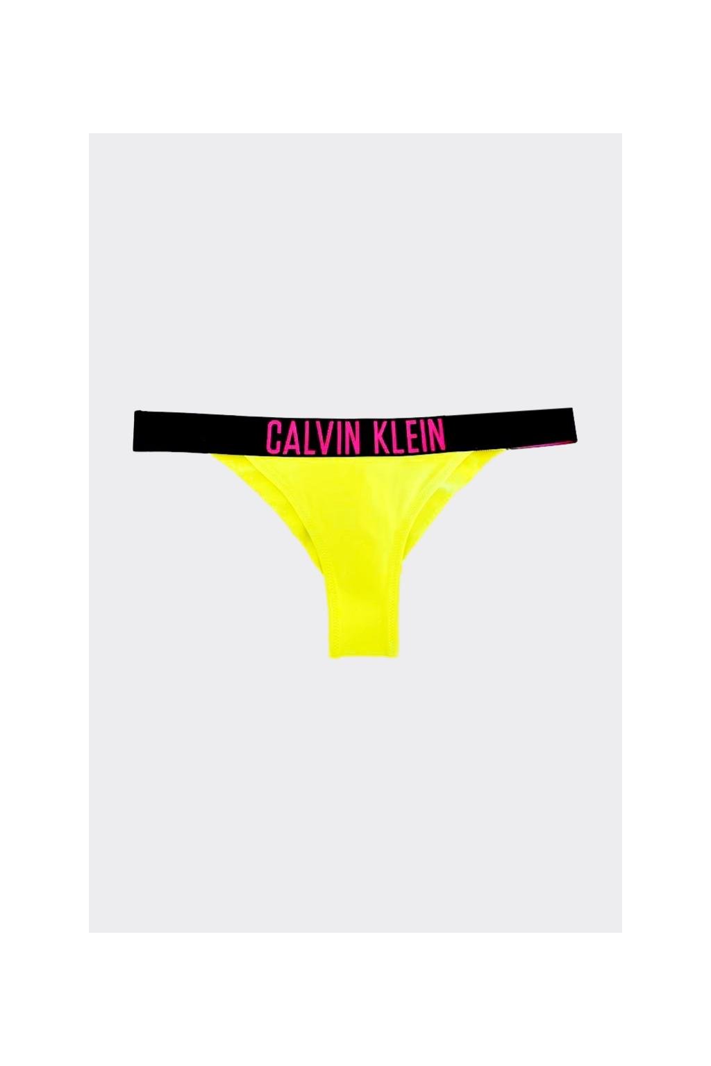 Calvin Klein Intense Power brazilky spodní díl plavek - neonově žlutý