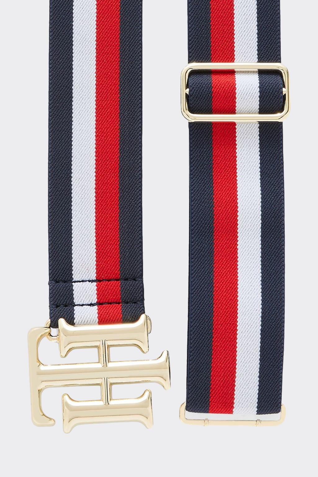 Tommy Hilfiger dámký pásek elastický - červená, bílá, modrá