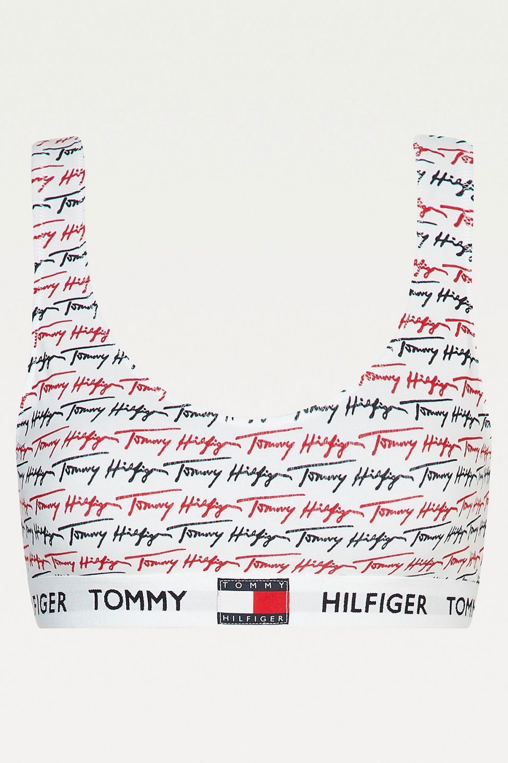 Tommy Hilfiger braletka s nápisy - bílá