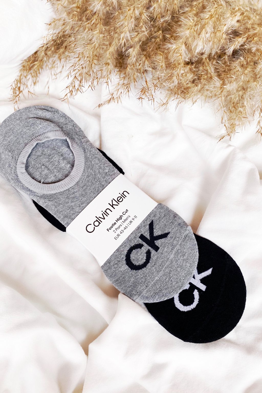 Calvin Klein pánské ponožky 2 páry -  šedá, černá