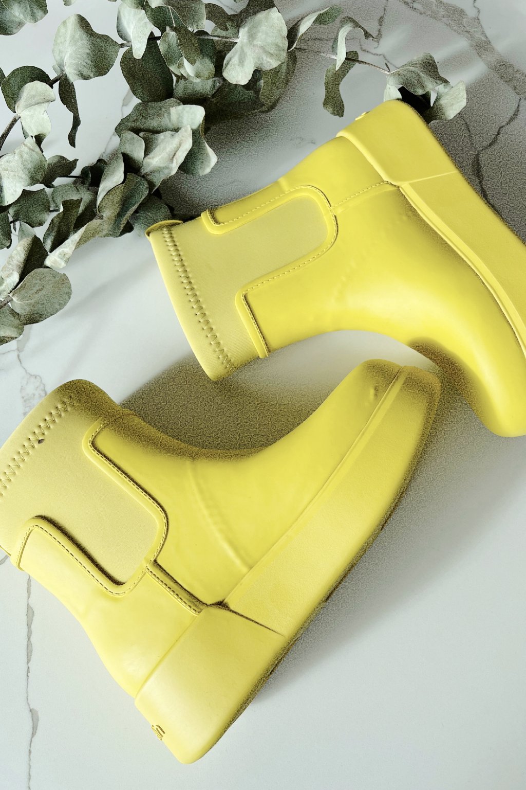 Calvin Klein Jeans Rain boot boty dámské - žluté - BePink.cz