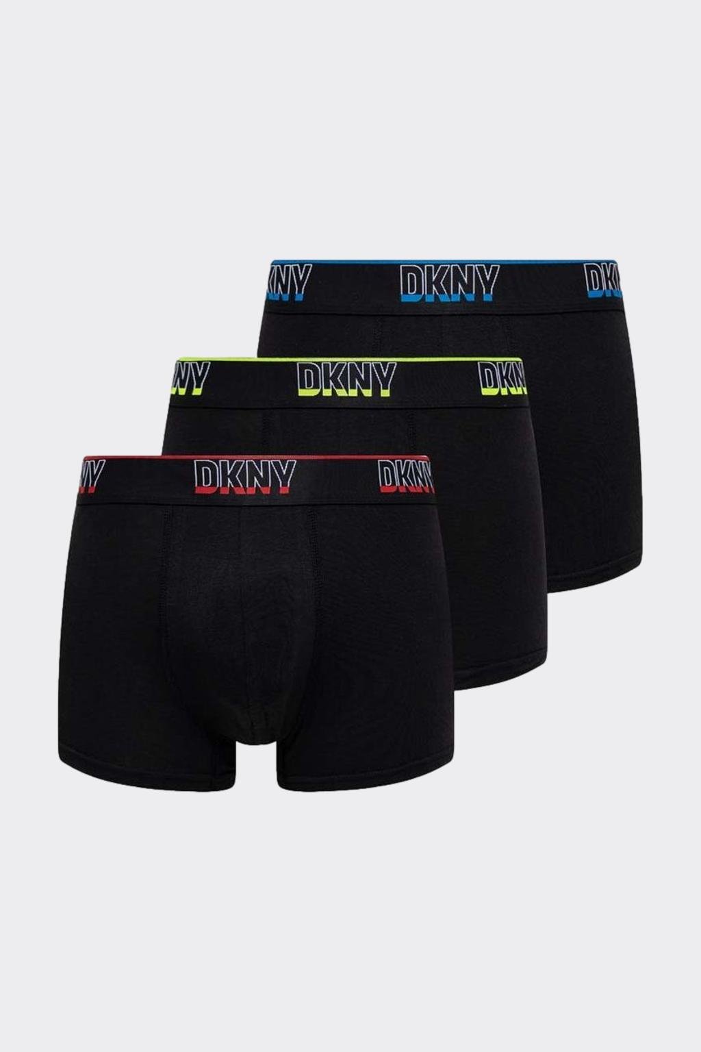 DKNY 3-balení boxerek- černá