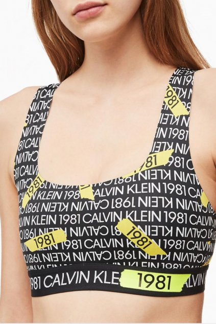 Calvin Klein 1981 Bold micro podprsenka - černá