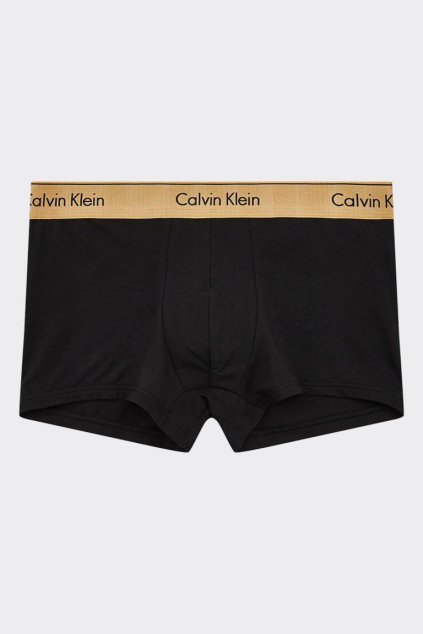 Calvin Klein Modern Cotton metallic boxerky - černá/zlatá