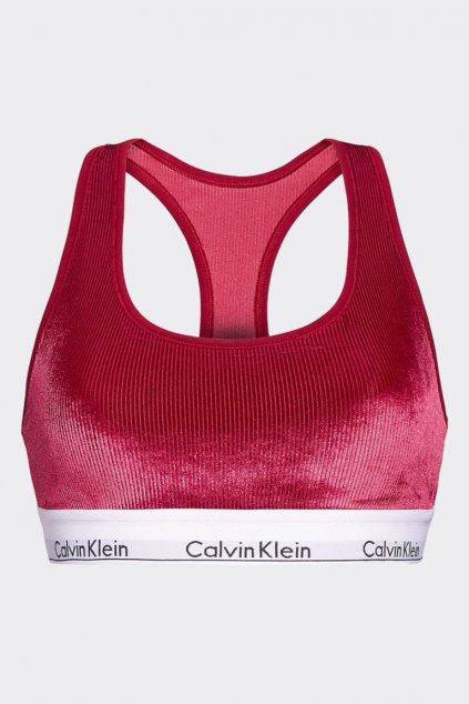 Calvin Klein Modern Cotton VELVET braletka - vínová