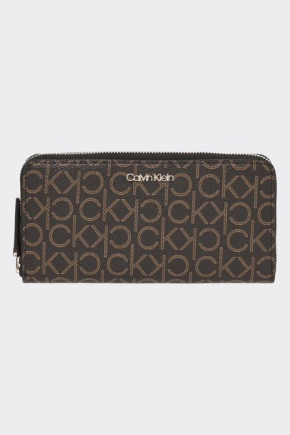 Calvin Klein monogram peněženka - hnědá