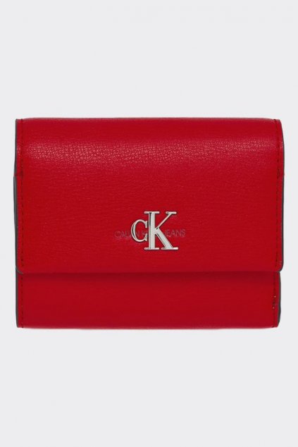 Calvin Klein peneženka s monogramem - červená