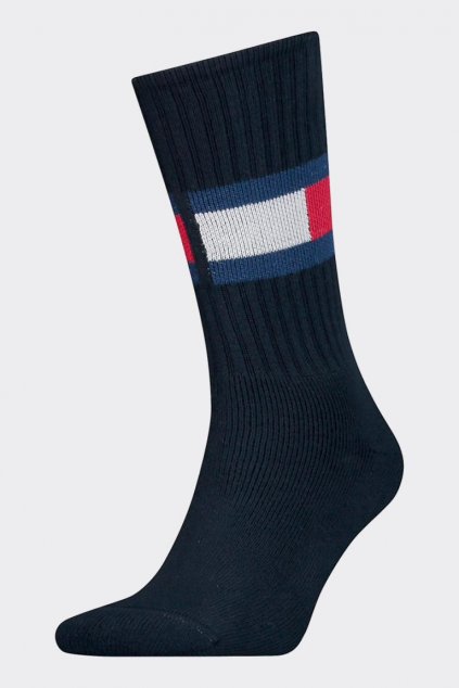 Tommy Hilfiger flag ponožky unisex - tmavě modré