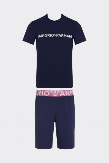 Emporio Armani pyžamový set pánský - tmavě modrá
