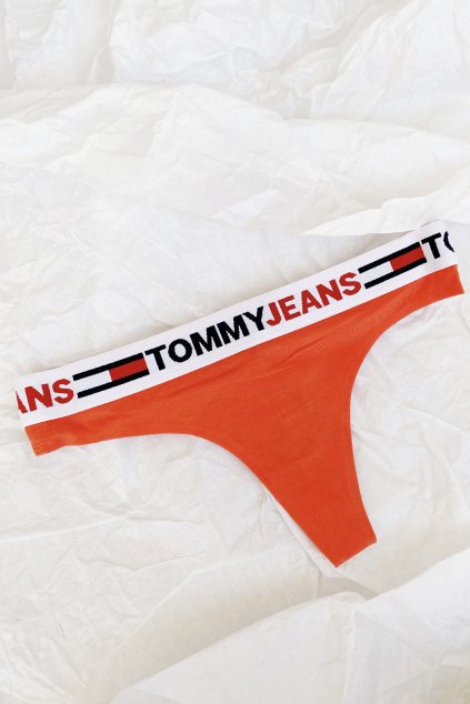 Tommy Jeans ID tanga - oranžová
