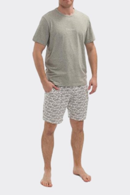 Calvin Klein pyžamový set pánský - béžový