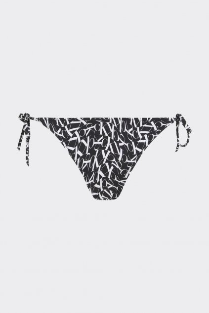 Calvin Klein spodní díl plavek s monogramem - černá, bílá