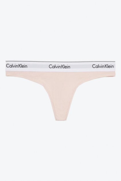 Calvin Klein Modern Cotton Tanga - světle růžová (Velikost XS)