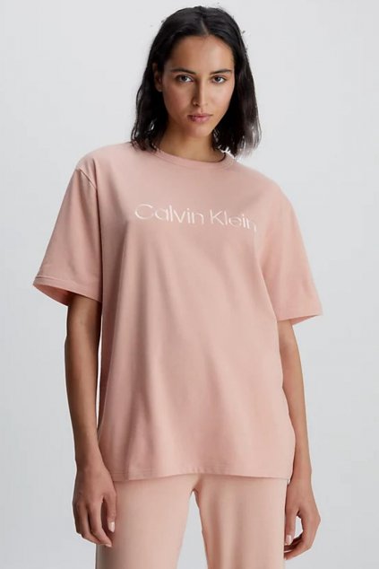Calvin Klein dámské tričko Pure Cotton - růžová