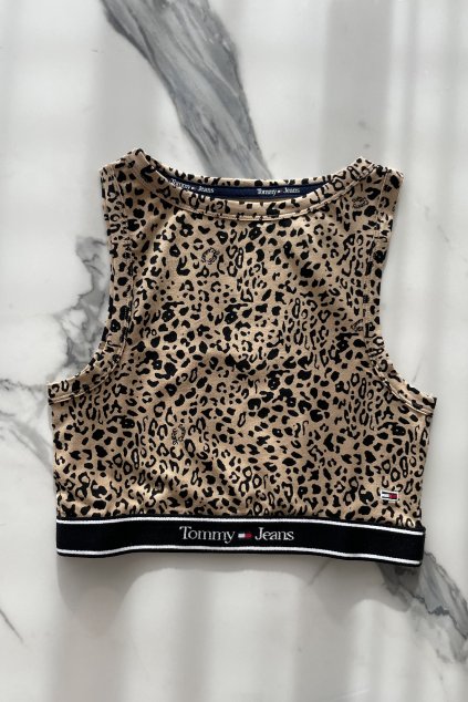 Tommy Original crop top - leopardí