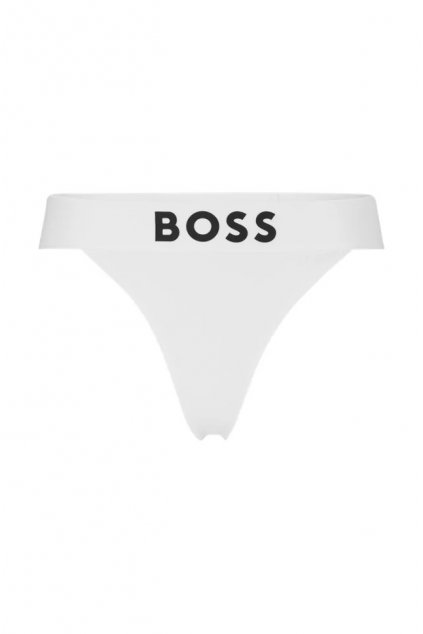 BOSS logo tanga - bílá