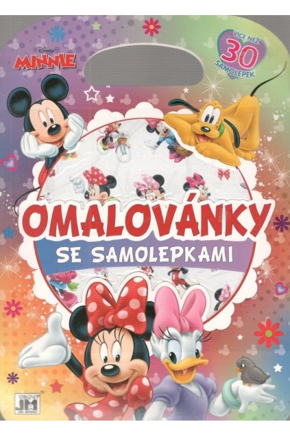 Minnie omalovánky se samolepkami .