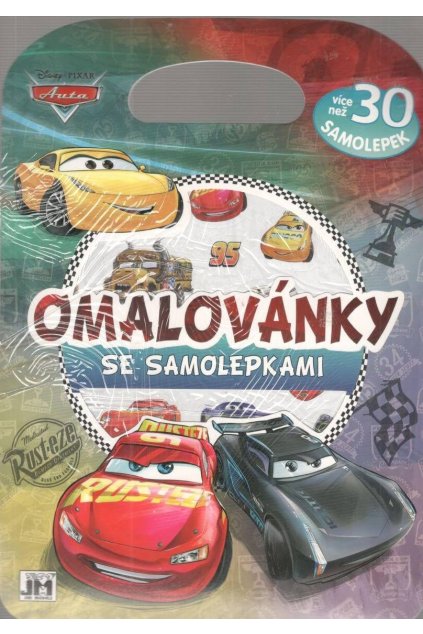 Auta omalovánky se samolepkami