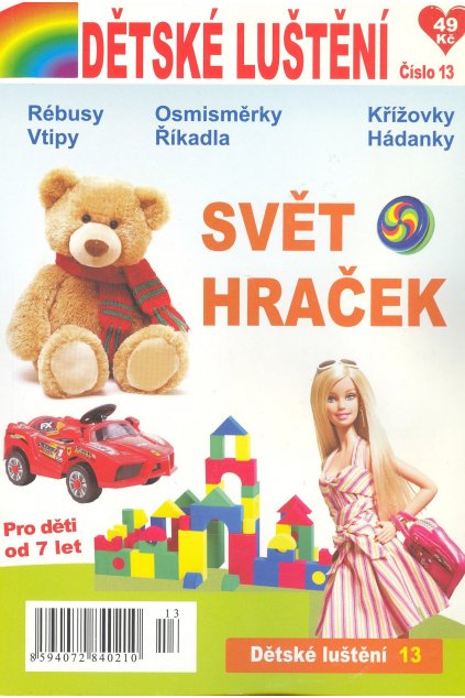 Svět hraček - dětské luštění 13