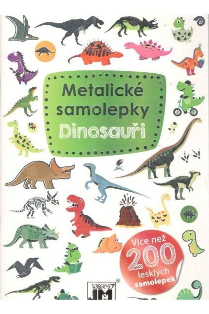 Dinosauři metalické samolepky