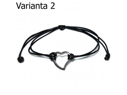 Dámský náramek srdce 3D z chirurgické oceli varianta 2