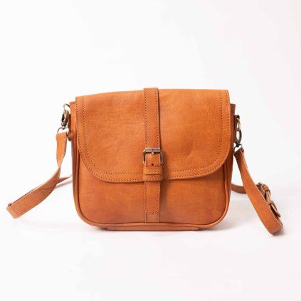 Kožená kabelka hnedá kenitra  berber