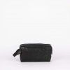 Kožená kozmetická taštička čierna berber