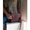 Kožená kabelka hnedá casablanca malá 3