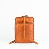 kožený batoh hnedýtan-tan berber