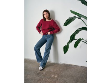 Mikina TWIST - burgundy
