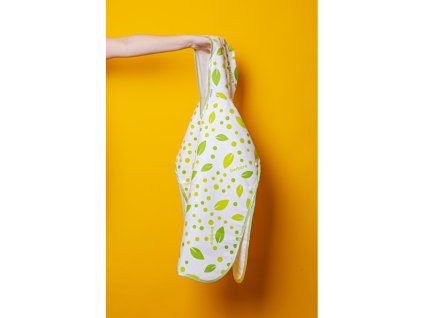 Pončo osuška - Leaves & Dots