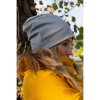 Čiapka BEANIE - bledošedá