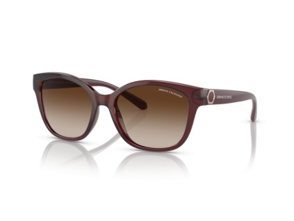 Armani Exchange 0AX4127S (Farba 824113 - Lesklá priehľadná červená)