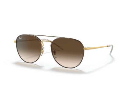 Ray-Ban 0RB3589 (Farba 905513 - Hnedá na zlatej)