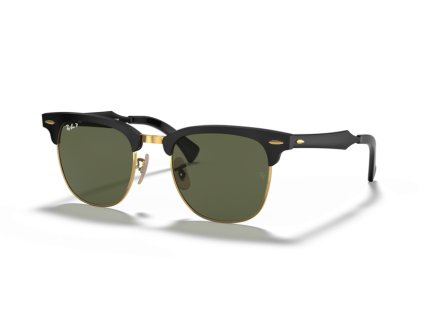 Ray-Ban 0RB3507 - Clubmaster aluminum (Farba 136/N5 - Čierna na zlatej)