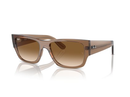 Ray-Ban 0RB0947S - Carlos (Farba 664051 - Priehľadná svetlo hnedá)