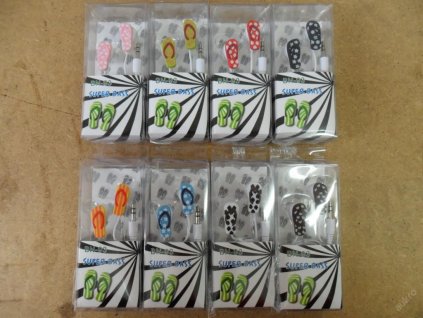 PRC SLUCHÁTKA IN EAR VE TVARU ŽABEK, ŽABKY - MIX BAREV Modrá