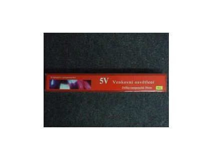 PRC VÁNOČNÍ OSVĚTLENÍ - VENKOVNÍ RAMPOUCHY BÍLÉ - 45CM, 8KS
