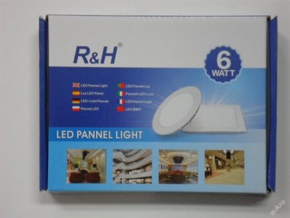 PRC LED - PODHLEDOVÉ STROPNÍ SVĚTLO 6W - ČTVERCOVÉ